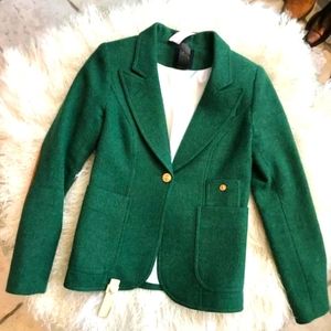 Smythe Patch Pocket Duchess Blazer in Kelly Green